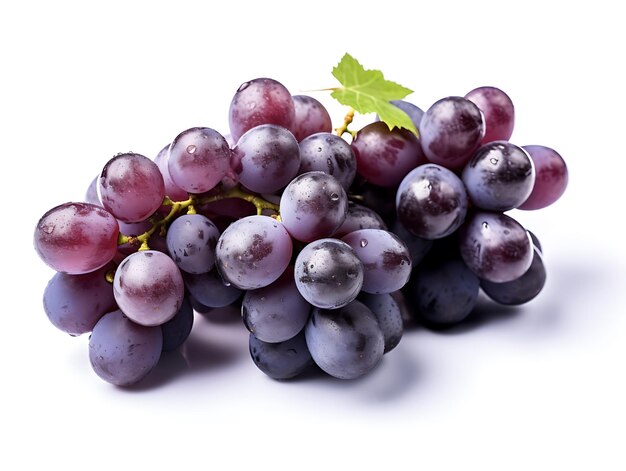 Grapes isolated on white background Ai Generative