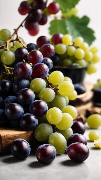 grapes isolated on a white background