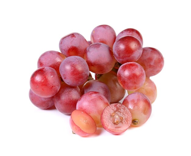 grapes isolated on over white background