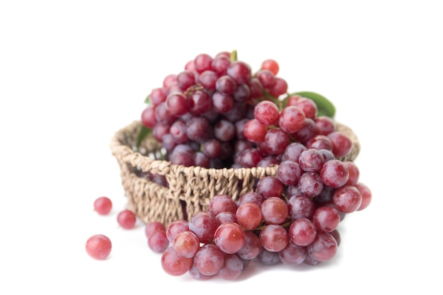 grapes isolated on over white background