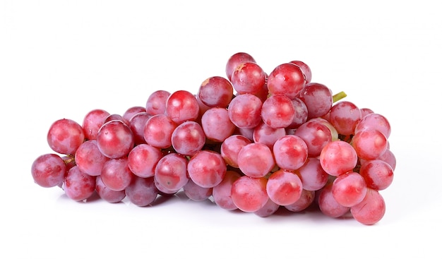 Grapes isolated on over white background