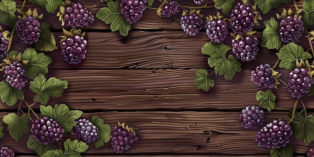 写真 grapes on a wooden background