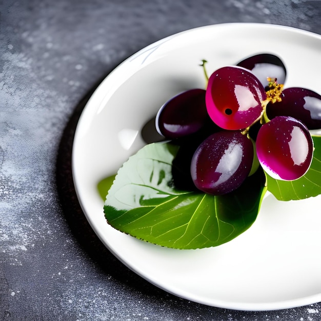 Grapes on a plate