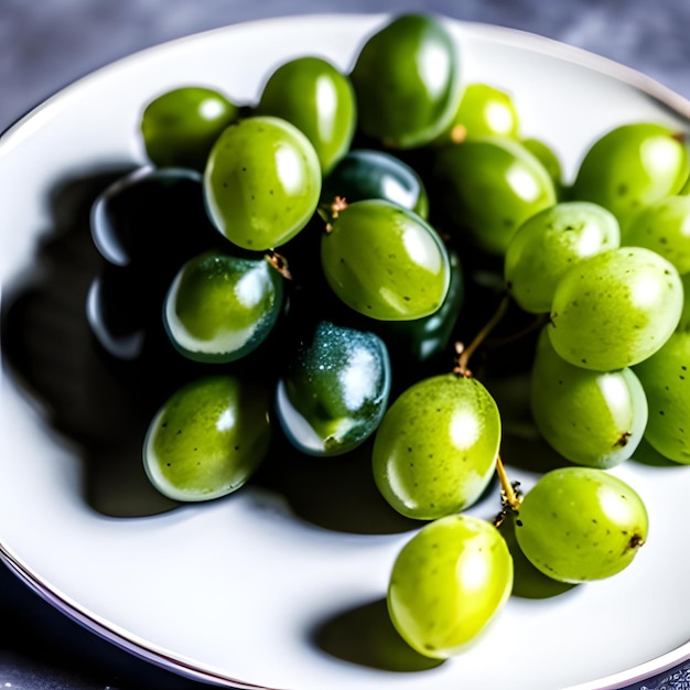 Grapes on a plate