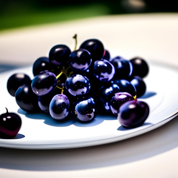 Grapes on a plate