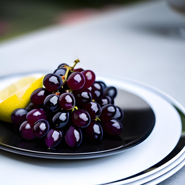 Grapes on a plate