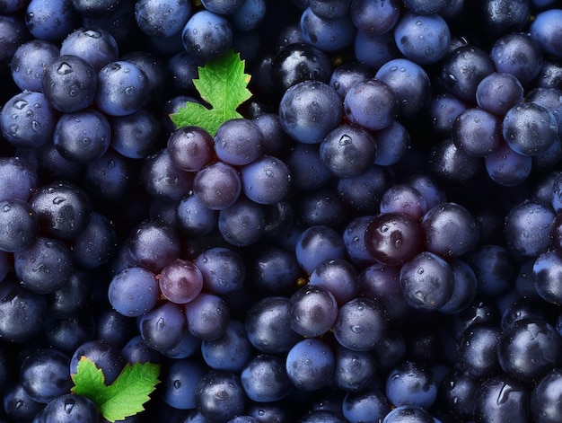 Photo grapes texture generative ai