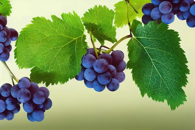 Grapes on vine Stylize photography