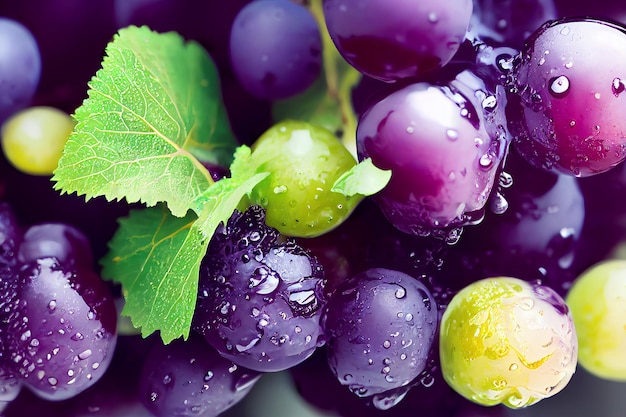 Grapes on vine Stylize photography