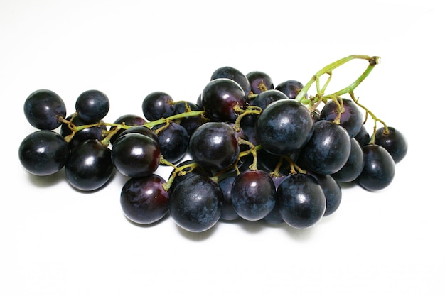 Grapes on white