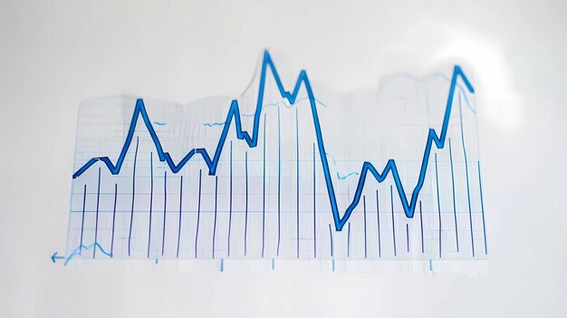 Photo a graph with a blue line that says quot graph quot on it