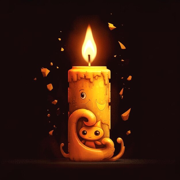graphic of candle