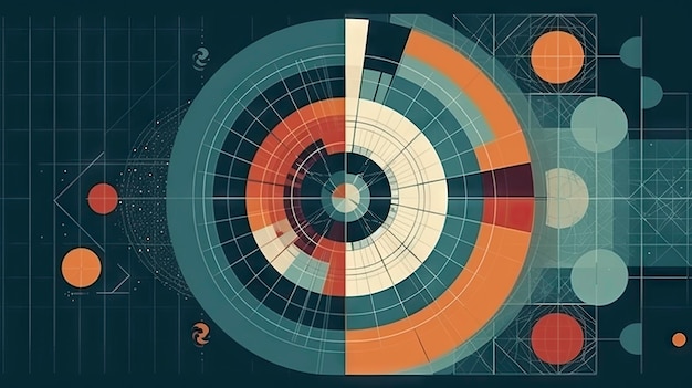 A graphic of a circle with the numbers 2 and 2 on it