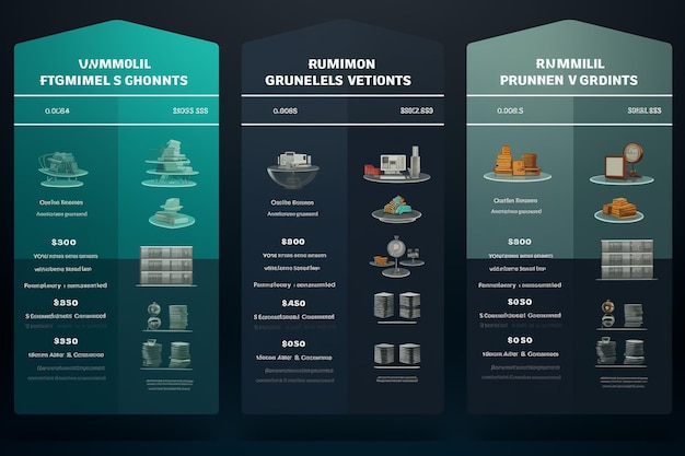 Graphic comparing different types of financial Generative ai