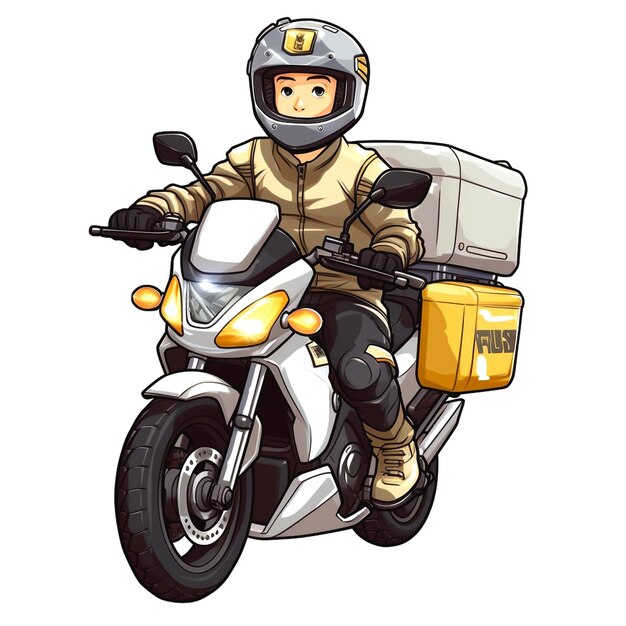 Graphic of courier delivery