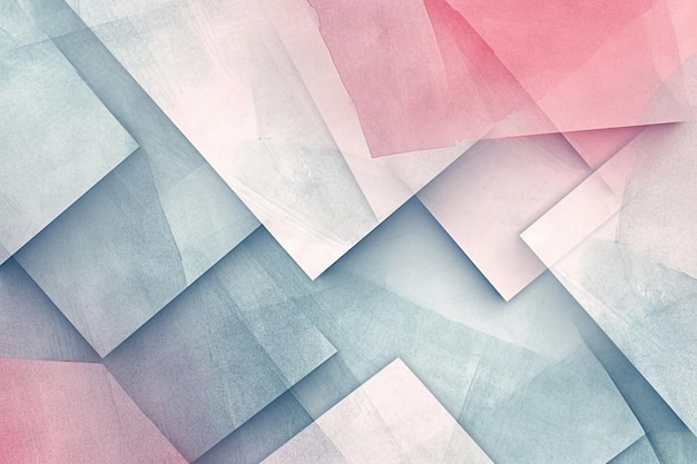 Graphic creative background with geometric rectangle elements in delicate pastel colors