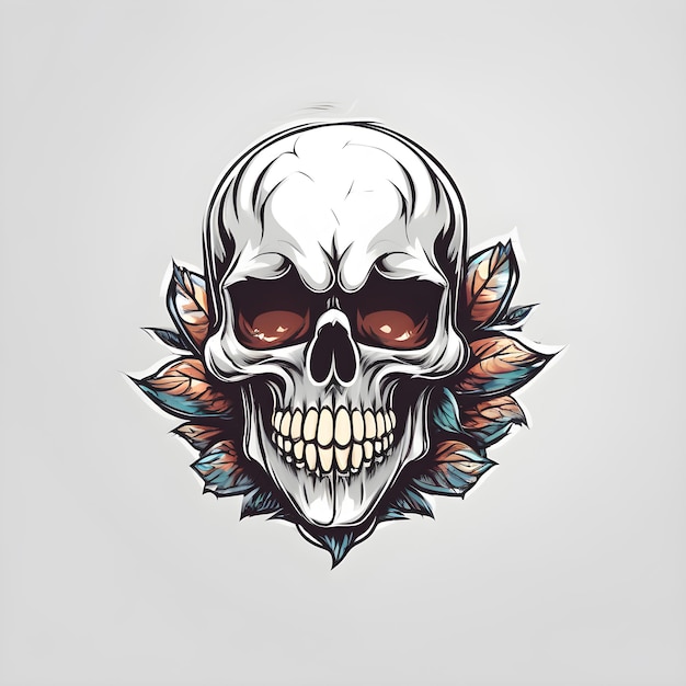 graphic of a cute skull