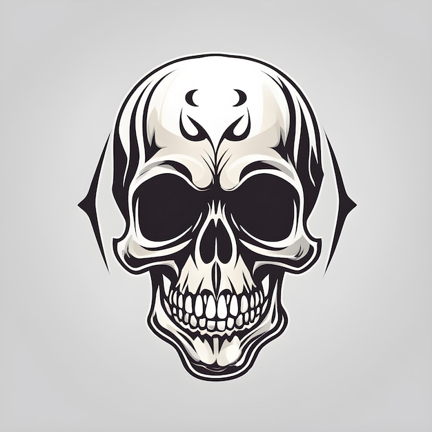 graphic of a cute skull