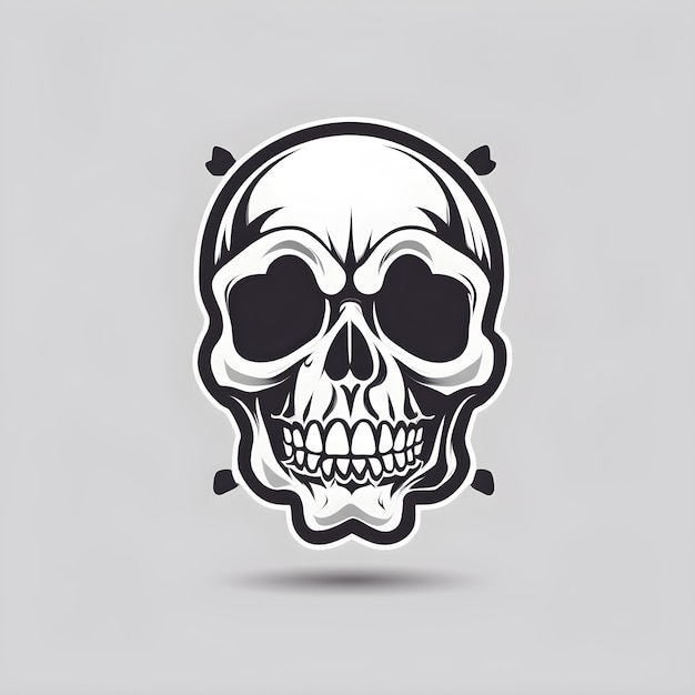 graphic of a cute skull