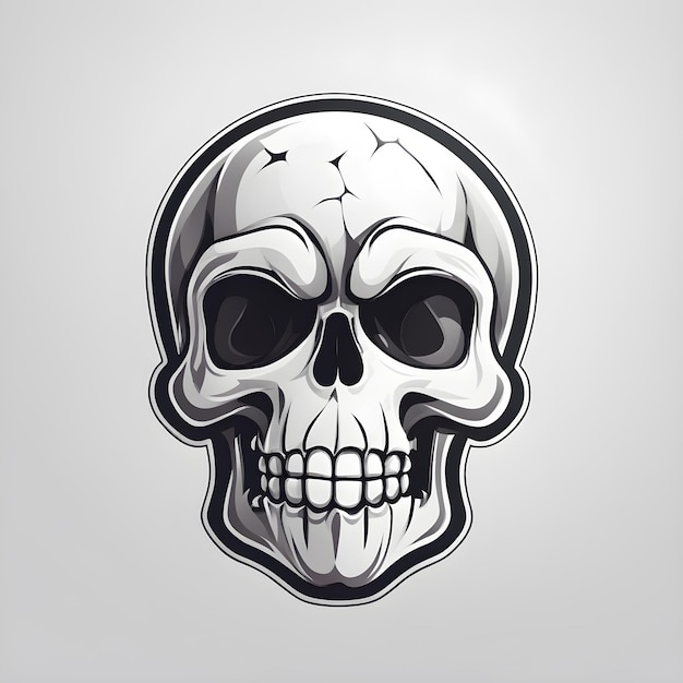 graphic of a cute skull