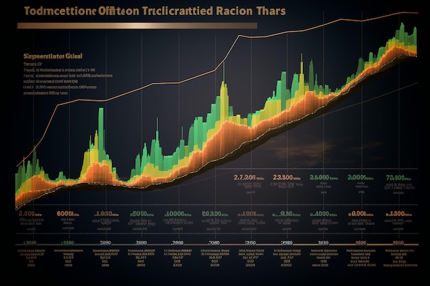 Photo graphic depicting the historical inflation rates generative ai