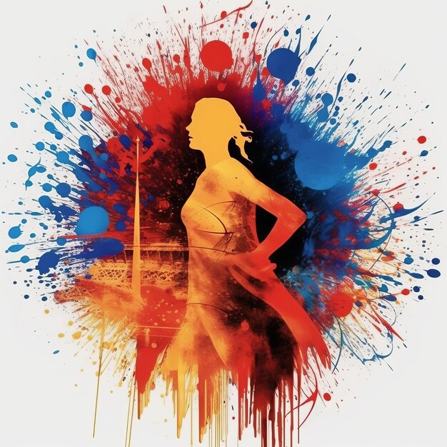 Premium AI Image graphic design of Paris Olympics 2024 graphic tee