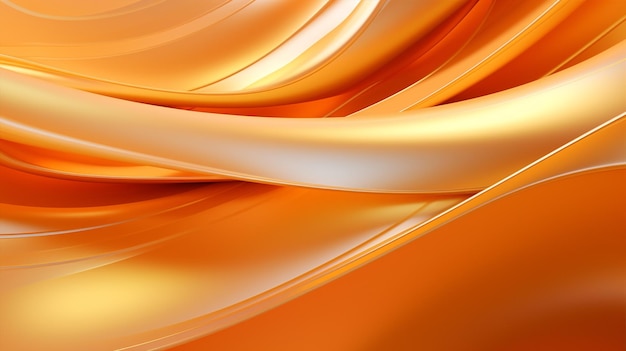 Graphic design wave backdrop yellow modern motion art background illustration orange abstraction bright gold