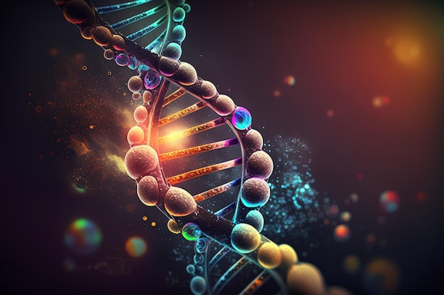 dna という単語が付いた dna 鎖の図