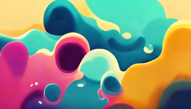 Graphic drops digital art abstract background