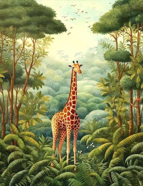 Foto grafico di giraffa