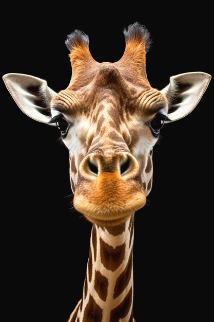 Photo graphic of giraffe