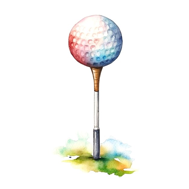 Photo graphic of golf