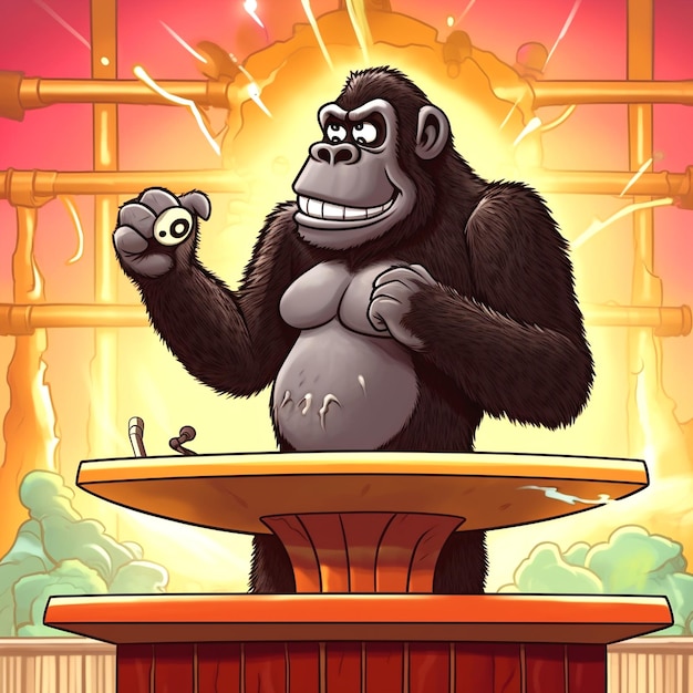 Photo graphic of gorilla