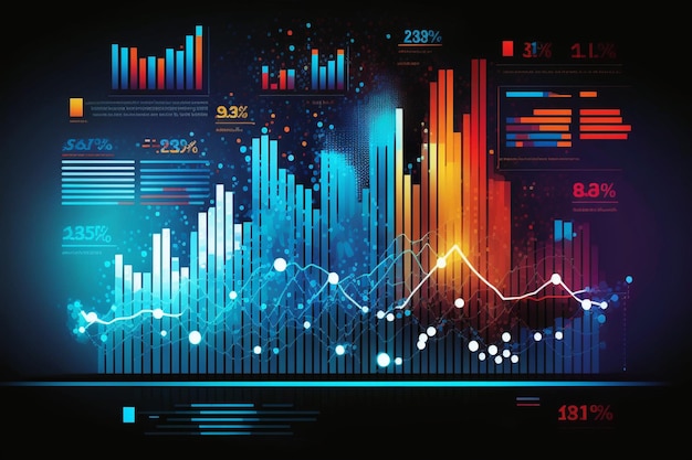 A graphic of a graph with the number 19 on it