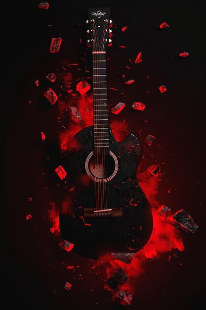 Graphic of guitar