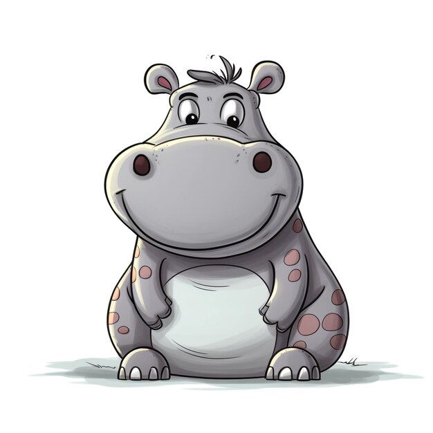 Photo graphic of hippopotamus