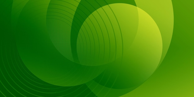 Photo graphic illustration of light green circles on a green background