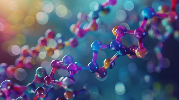 Graphic illustration of the molecular structure of sarms and how it selectively binds to androgen