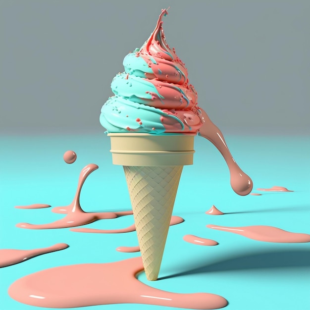 Graphic image of ice cream