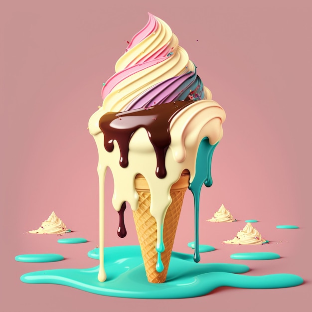 Graphic image of ice cream