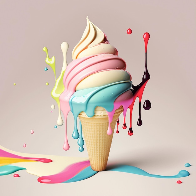 アイスクリームのグラフィック イメージ