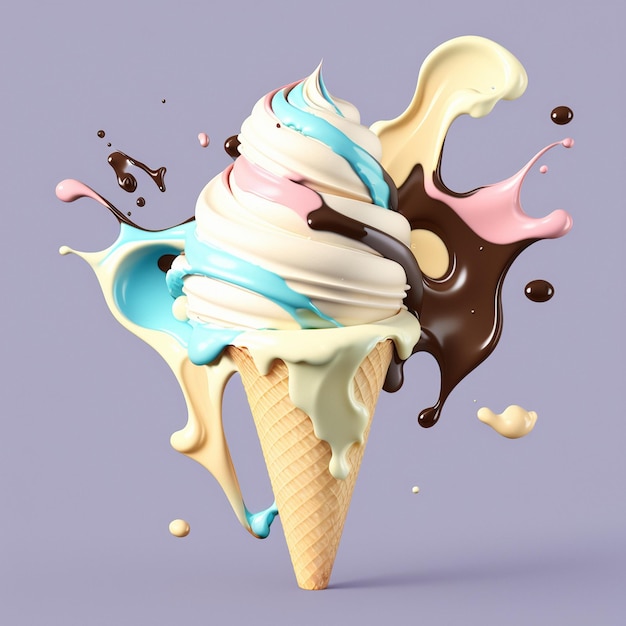Graphic image of ice cream
