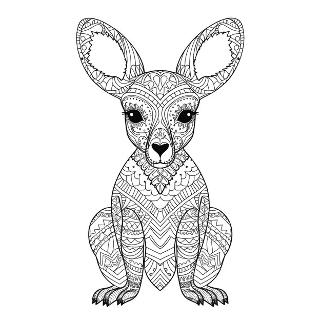 Photo graphic of kangaroo