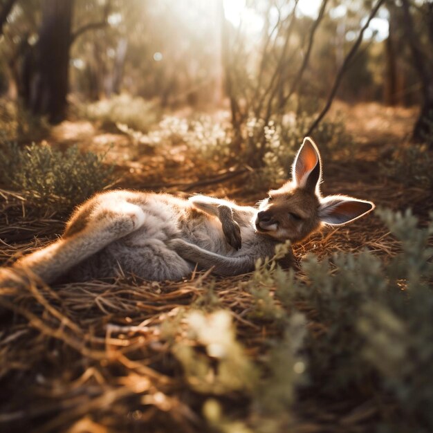 Photo graphic of kangaroo