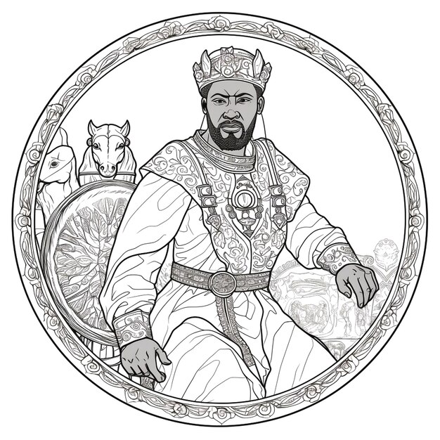 Photo graphic of king