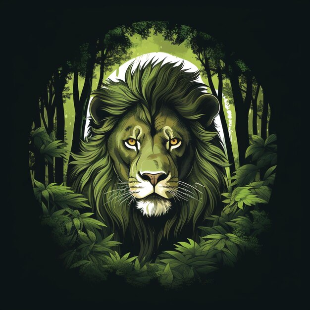 Photo graphic of lion