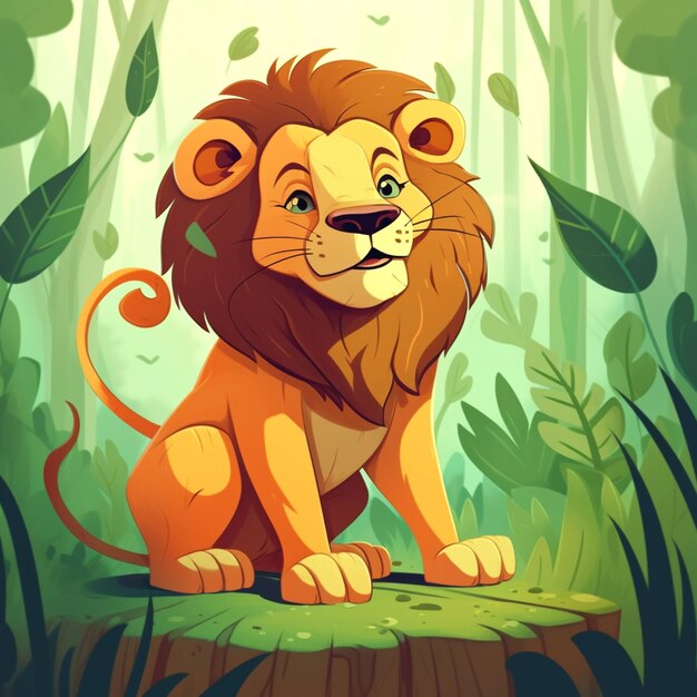 Graphic of lion
