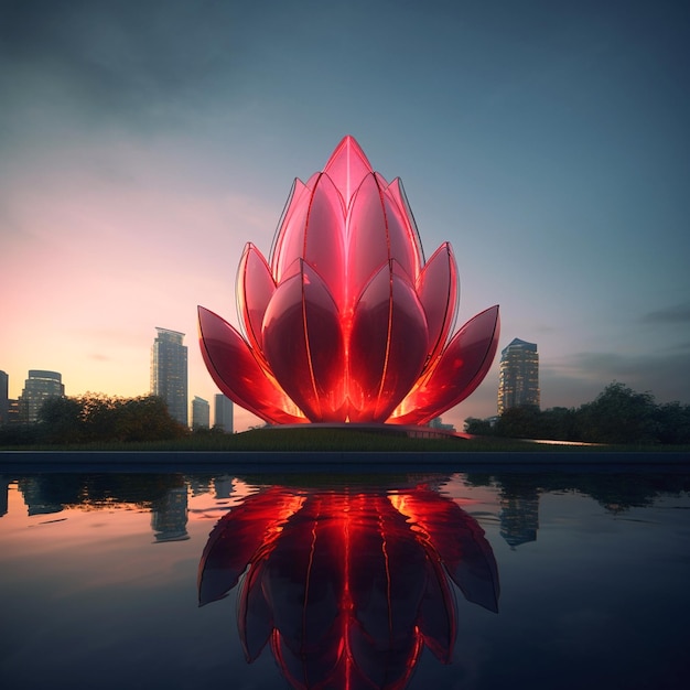 Photo graphic of lotus