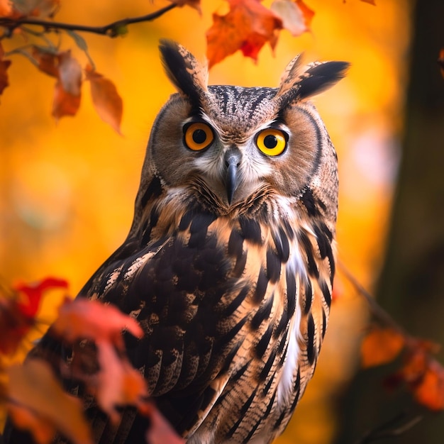 Photo graphic of owl