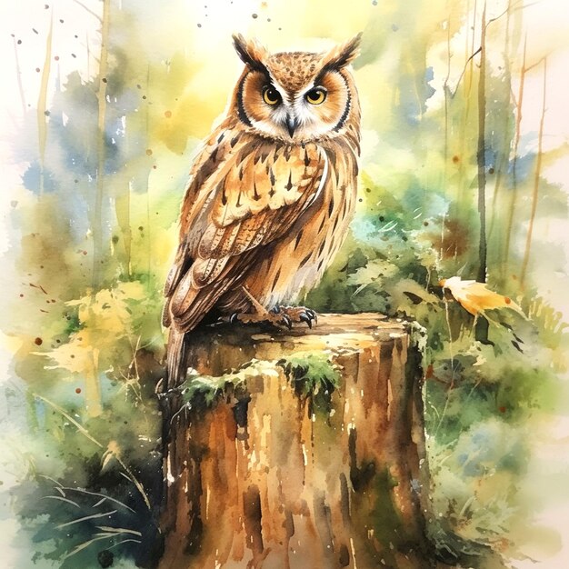 Graphic of owl